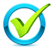 high quality business card check mark
